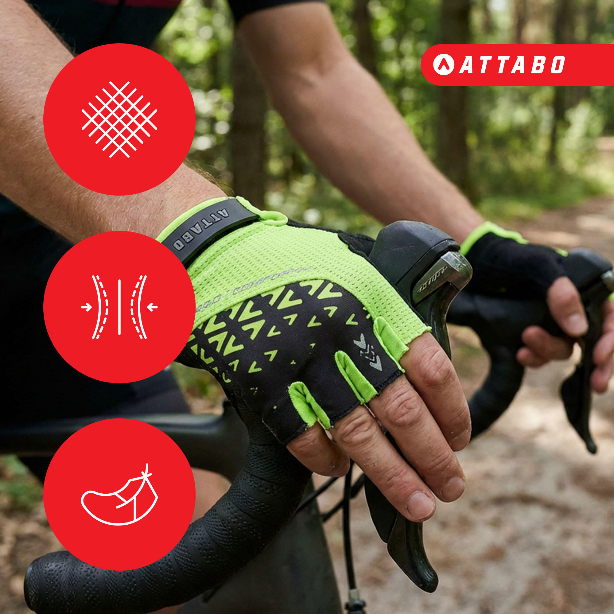 Guantes de ciclismo ATTABO Vito 4/6