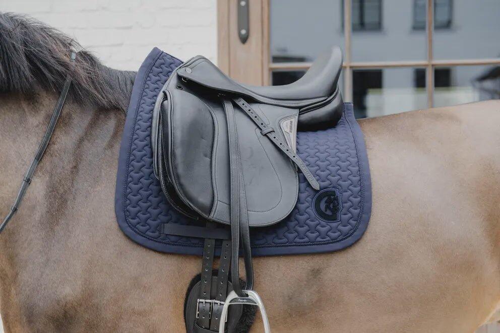 Zadeldek - Zadeldoek plaited 3D logo - Dressage - Marine 6/7