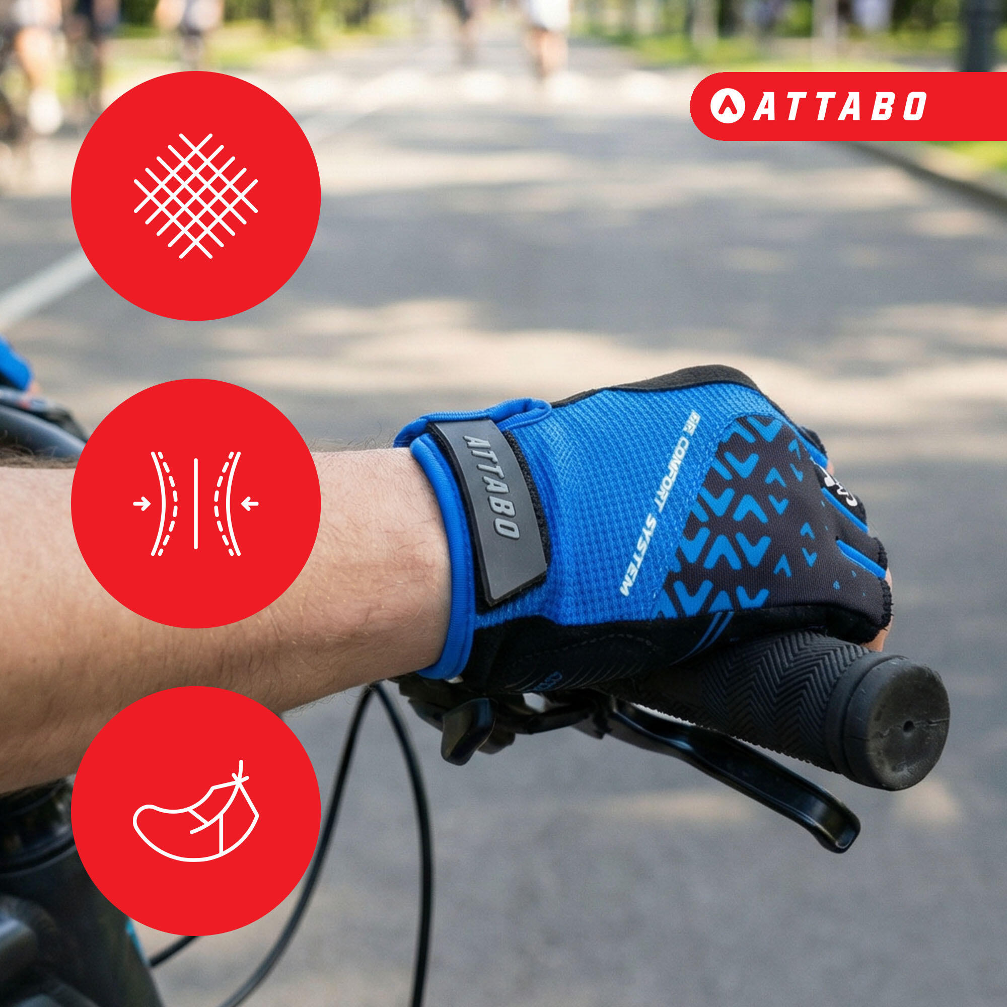 Guantes de ciclismo ATTABO Vito 4/6