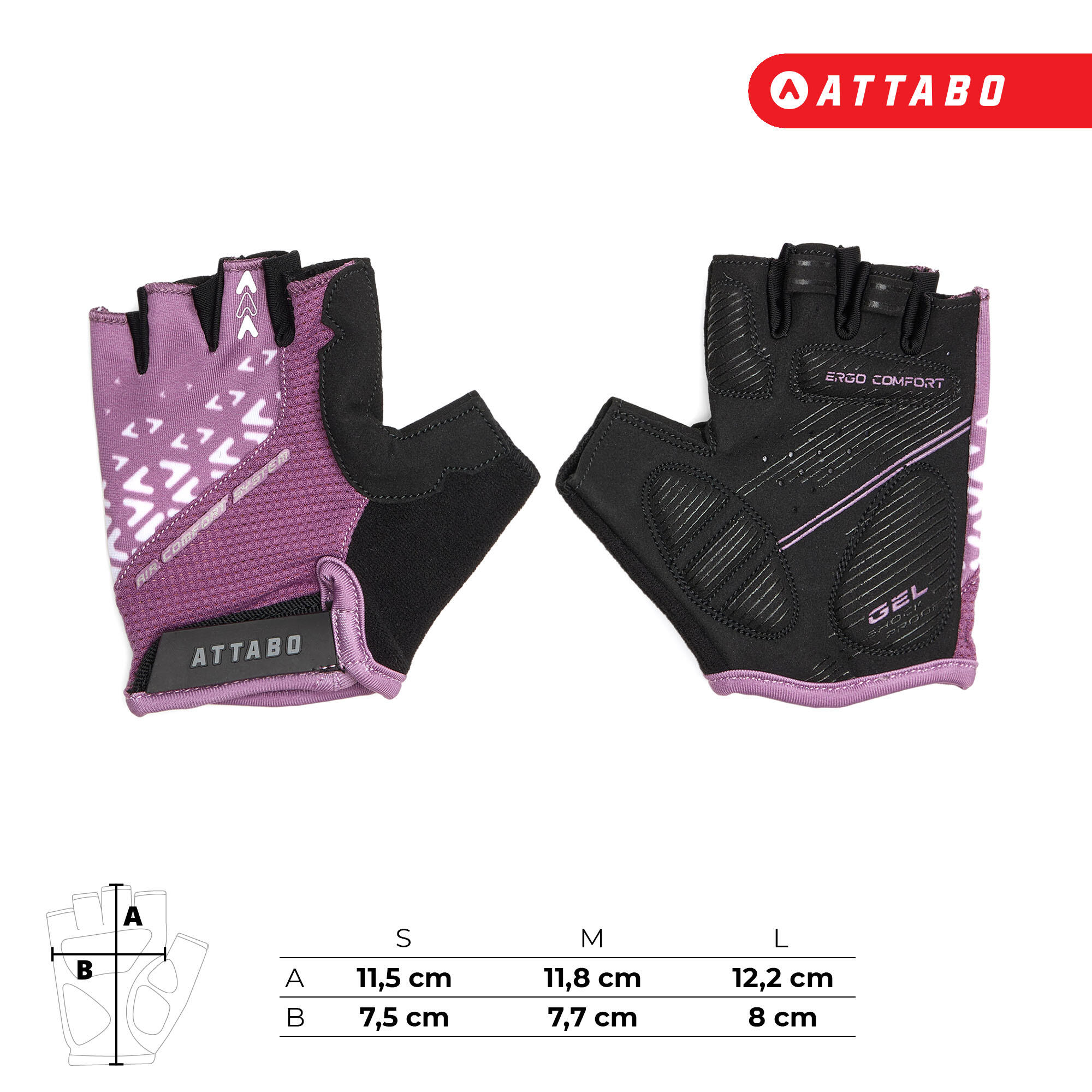 Guantes de ciclismo infantiles ATTABO Vito JRG 6/6