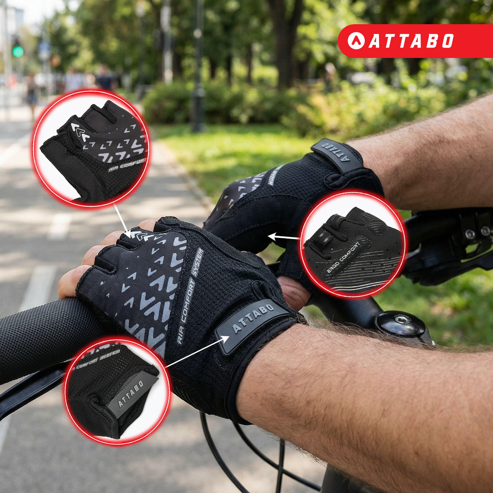 Guantes de ciclismo ATTABO Vito 3/6