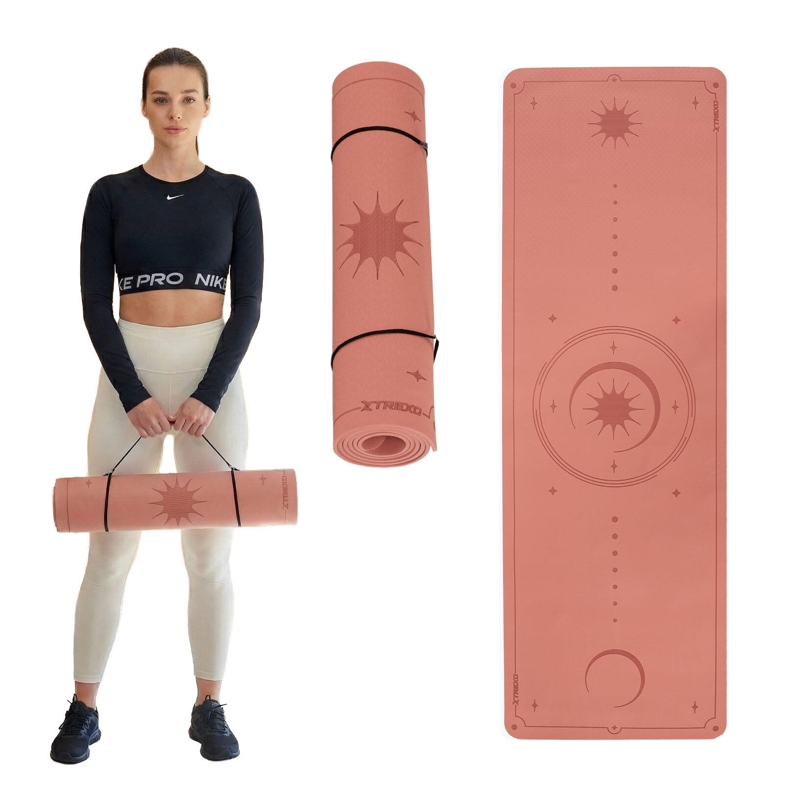 Xtrexo - Tapis De Yoga Xtrexo Txo-b4z001-rd - Tapis De Yoga - Rouge - 183 Cm - Decathlon