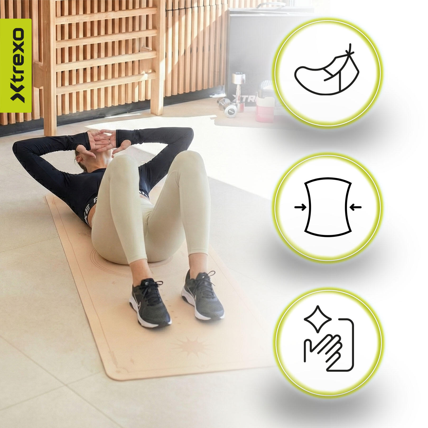 Tapis de yoga XTREXO TXO-B4Z001-BZ 6/7