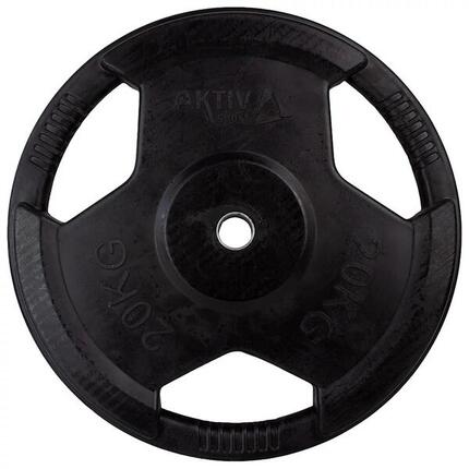 Aktivsport Gummierte Hantelscheibe 1,25 kg 31 mm