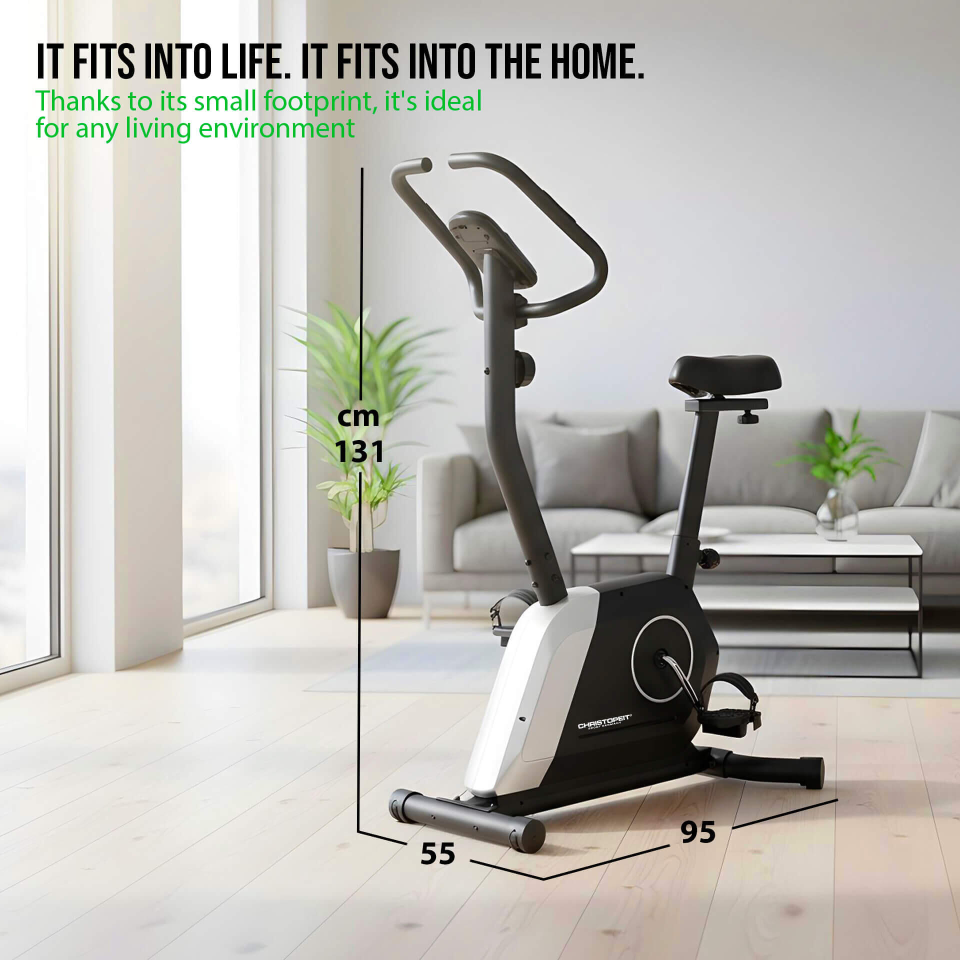 Heimtrainer Activ mit Magnetbremse, 14 Stufen & Komfortsattel 7/9