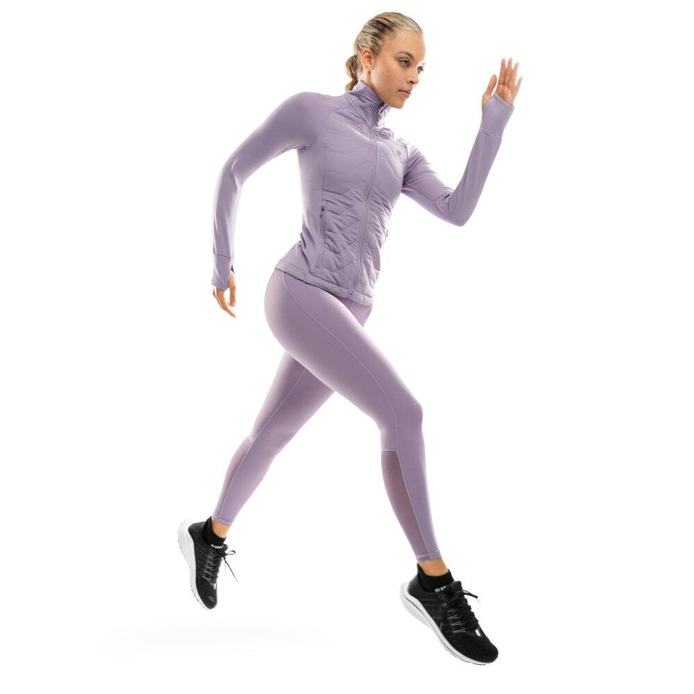 Leggings da corsa da donna Fitness Glory Viola 3/6