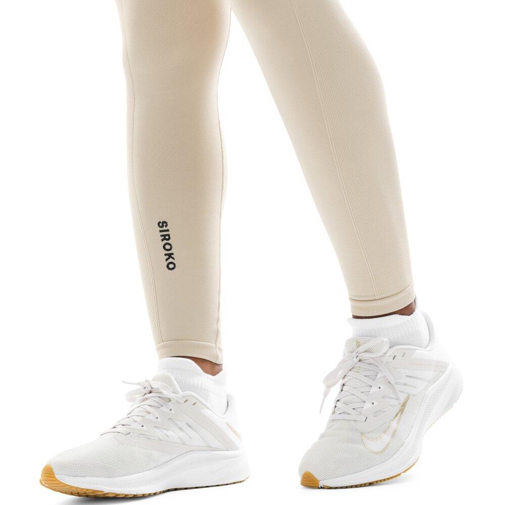 Leggings da allenamento senza cuciture da donna Fitness Fearless Beige 4/7