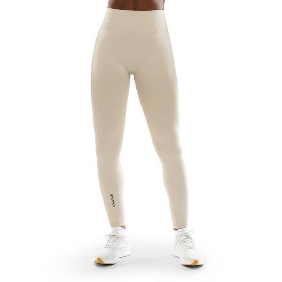 Legging sport sans couture femme Fitness Fearless Beige