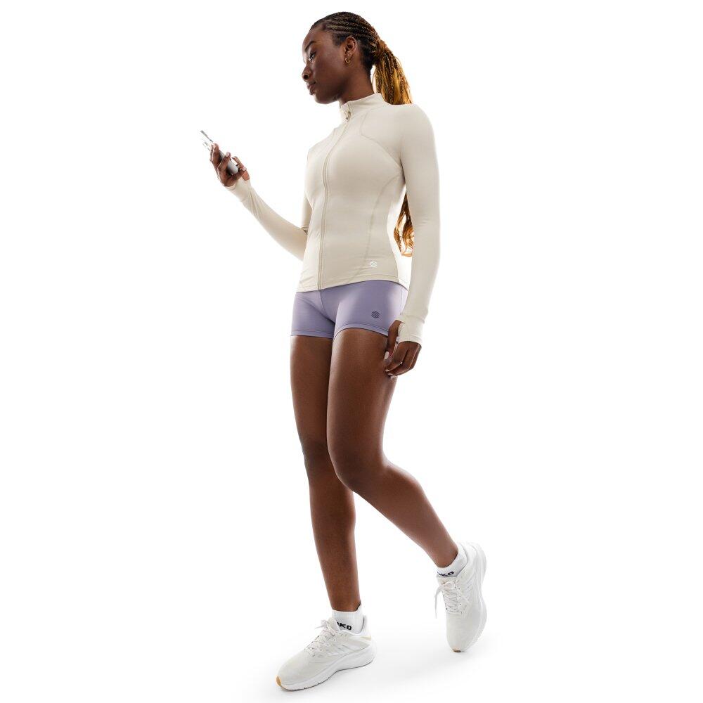 Damen Fitness ultraleichte -trainingsjacke mit durchgehendem reißverschluss Div 3/7