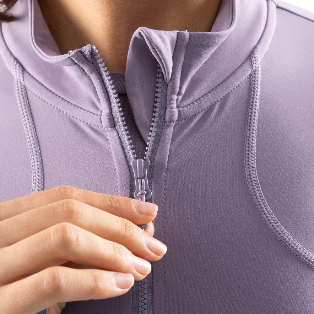 Veste fitness zippée ultralégère femme Nusa Pourpre 5/6