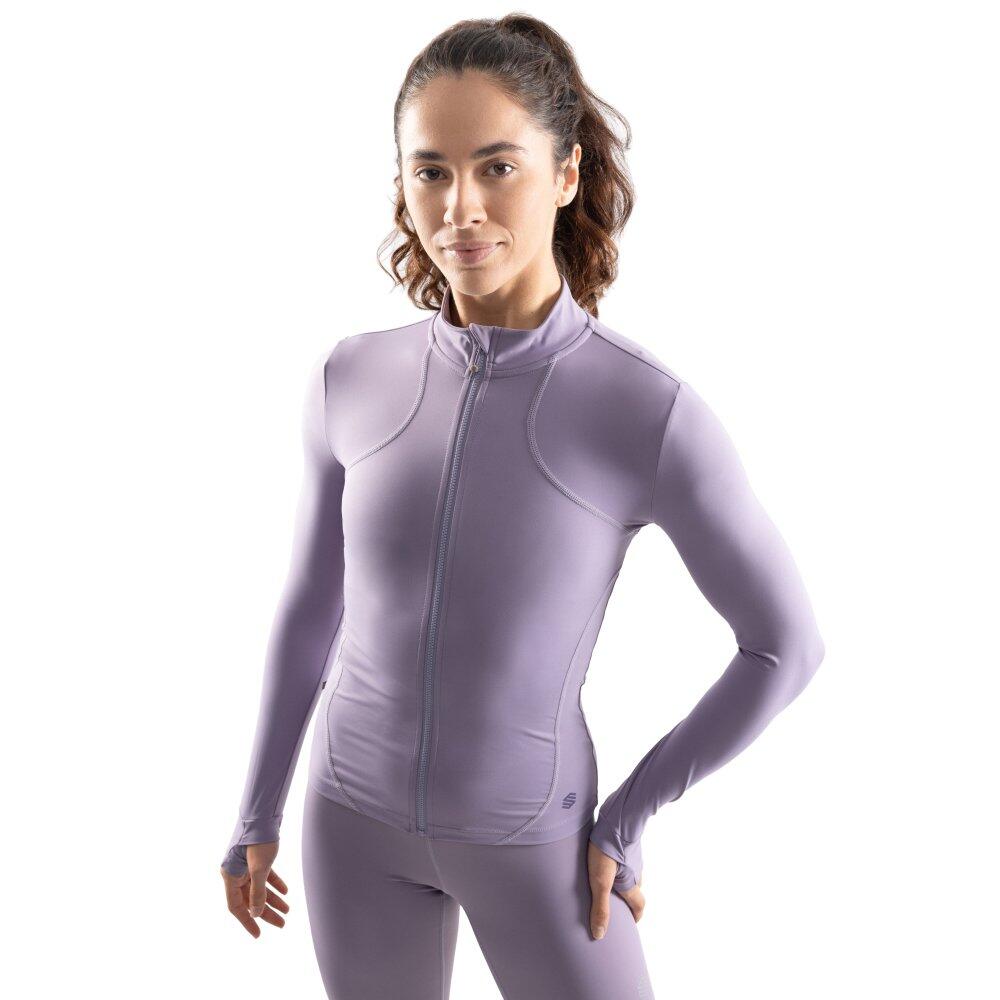 SIROKO Giacca ultraleggera da allenamento con zip integrale da donna Fitness Nusa Viola