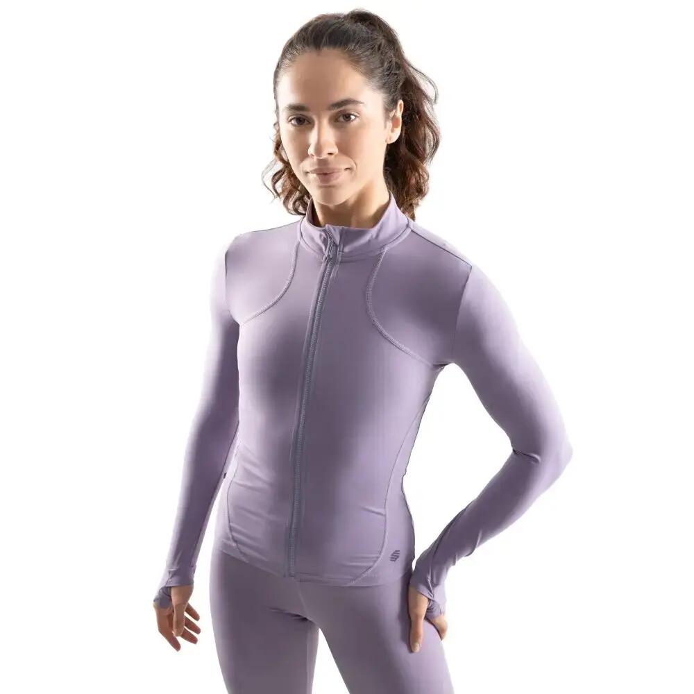 Women Fitness ’s ultralightweight full-zip training jacket Nusa Purple