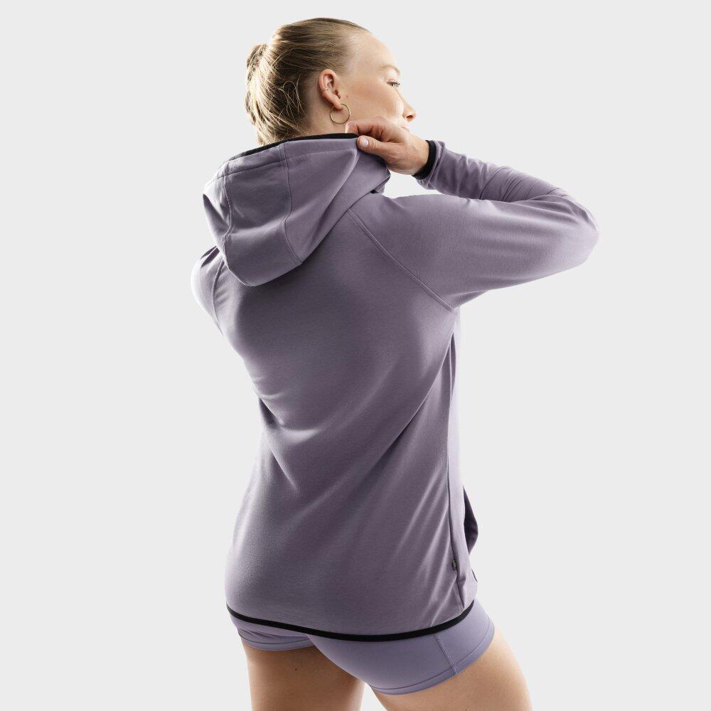 Camisola de treino com capuz para mulher Fitness Synergy Roxo 6/7