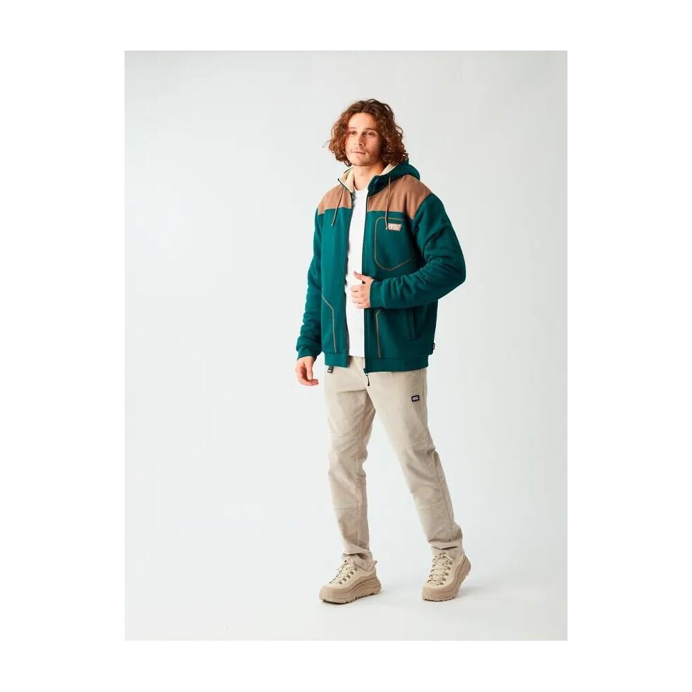 PICTURE Sweat à capuche homme zippé BASEMENT PLUSH - DEEP WATER 6/6