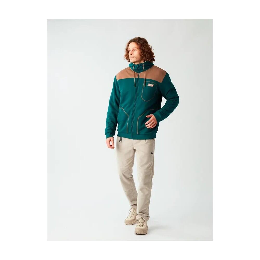 PICTURE Sweat à capuche homme zippé BASEMENT PLUSH - DEEP WATER 4/6