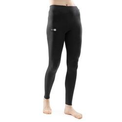 Sous-pantalon thermique laine femme Sports d'hiver SRX Musk Noir