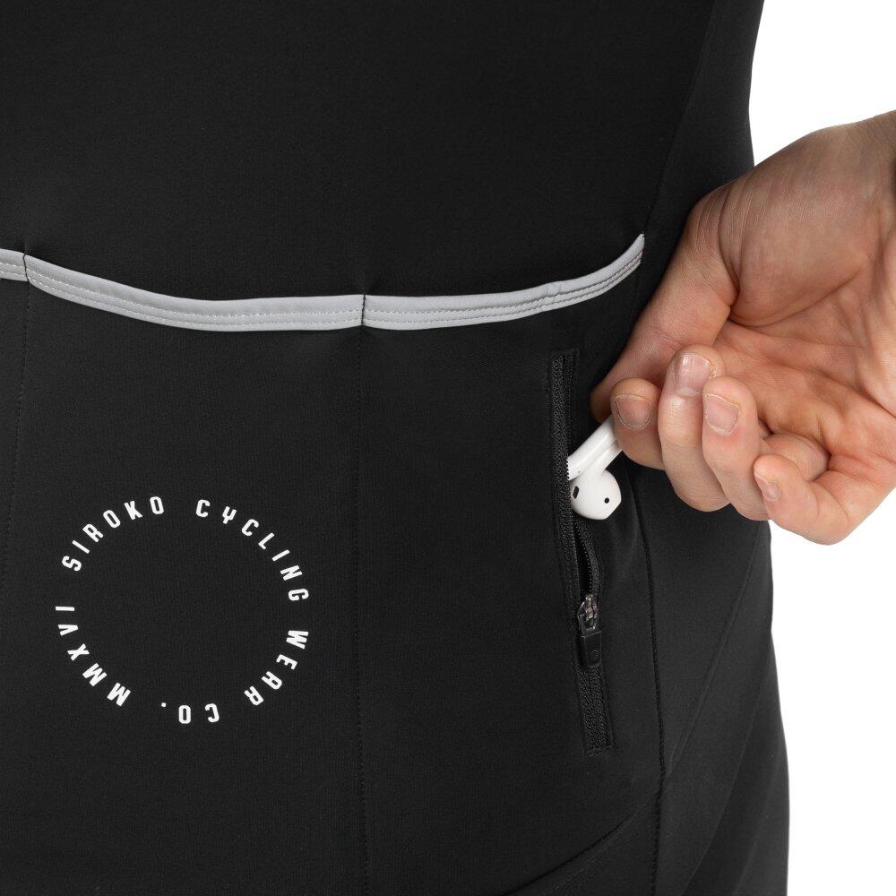 Maillot ciclismo térmico hombre SRX M4 Fleet Moss Negro 5/7