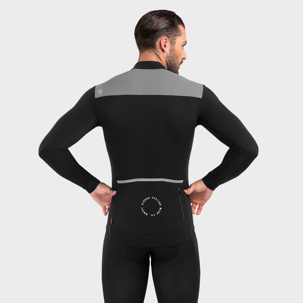 Maillot ciclismo térmico hombre SRX M4 Fleet Moss Negro 6/7