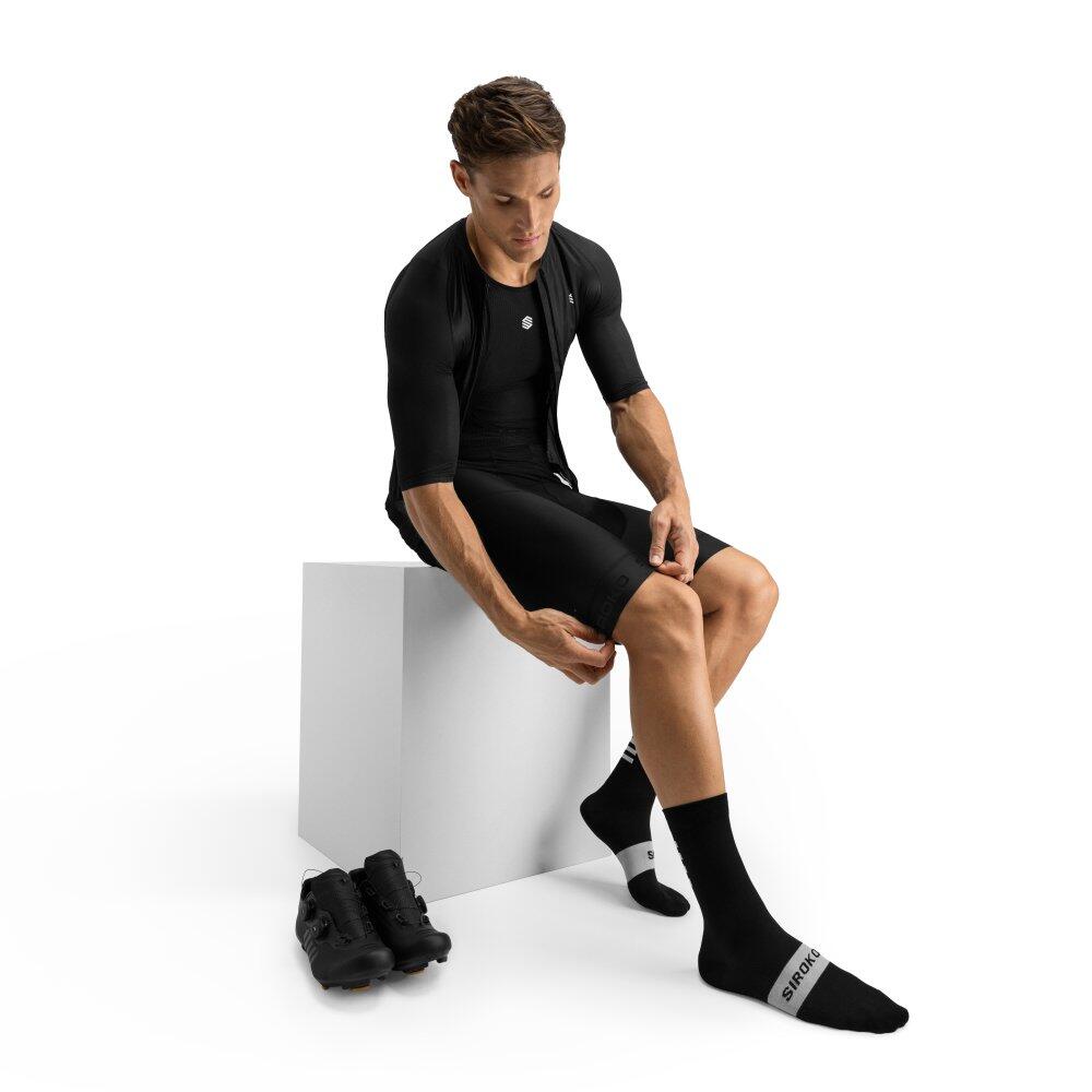Culote corto ciclismo hombre SRX Elite Negro 3/8
