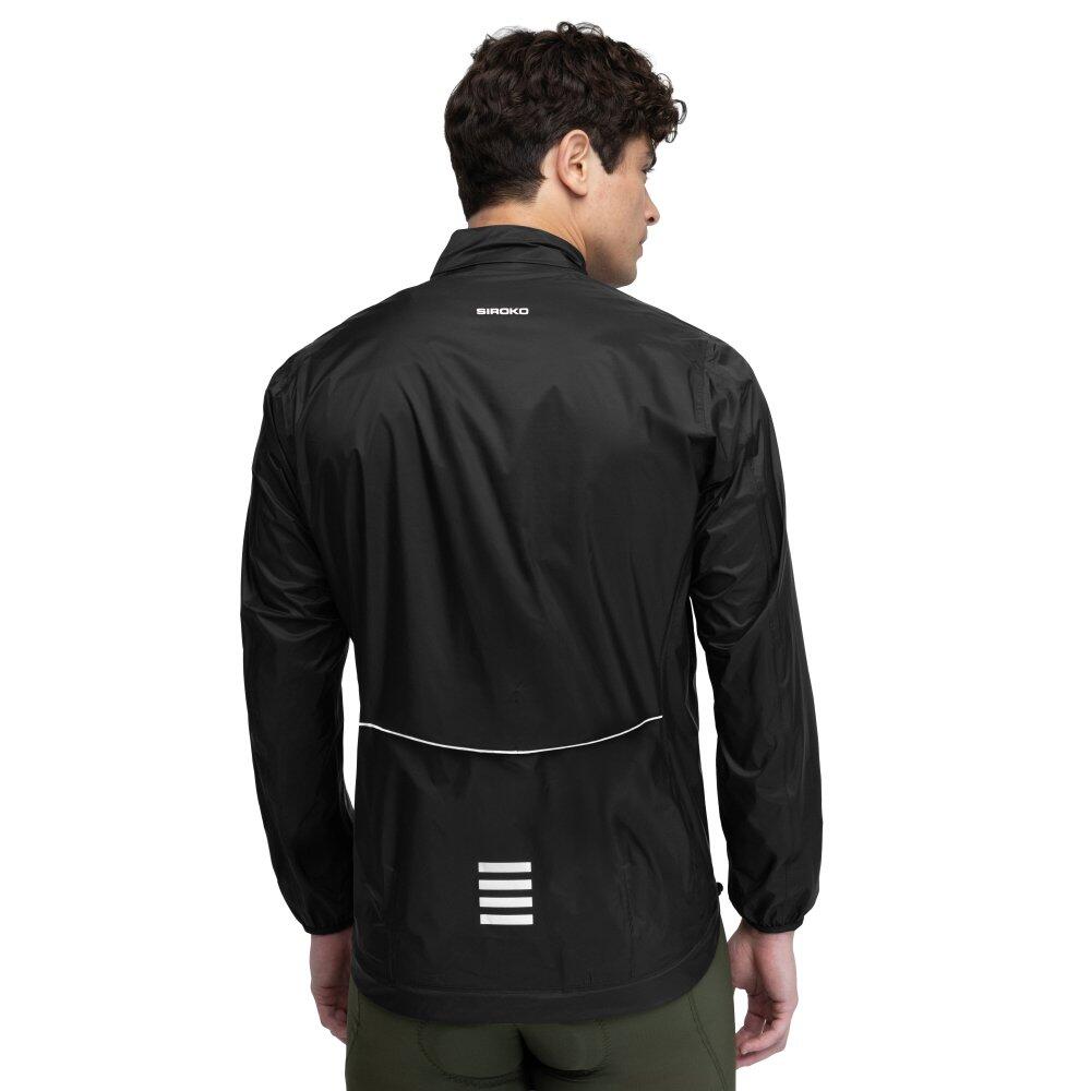 Veste de pluie vélo homme Cyclisme J2 Tourmalet Noir 2/7