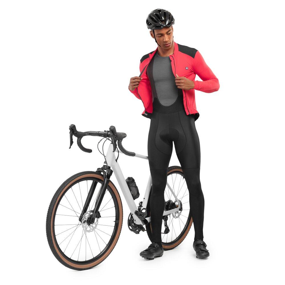 Herren Radsport lange fahrradträgerhose für SRX Supreme Schwarz 3/7