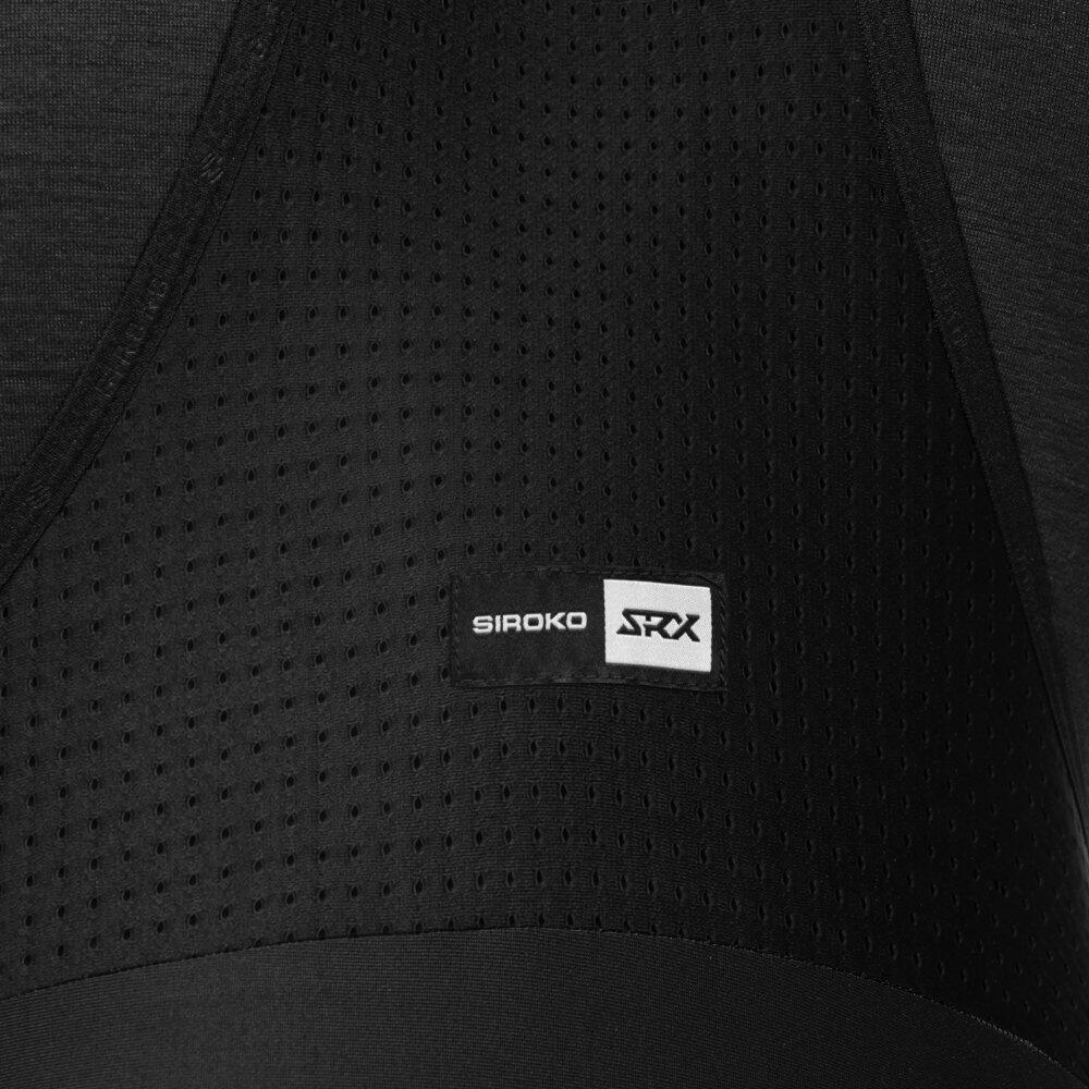 Herren Radsport lange fahrradträgerhose für SRX Supreme Schwarz 5/7