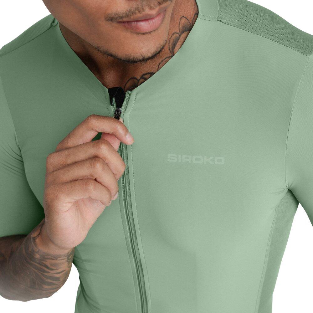 Herren Radsport ultraleichtes radtrikot für SRX Stage Olivgrün 4/8