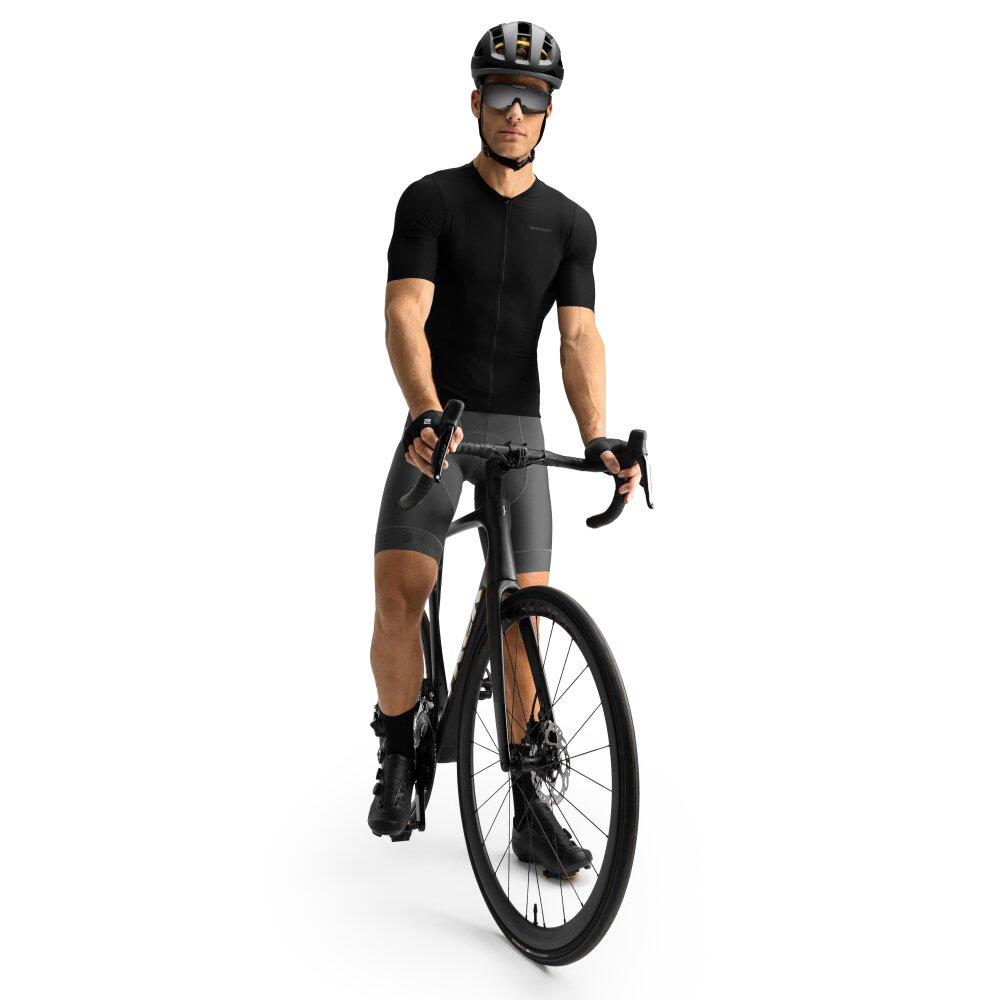 Herren Radsport ultraleichtes radtrikot für SRX HighTech Schwarz 3/8