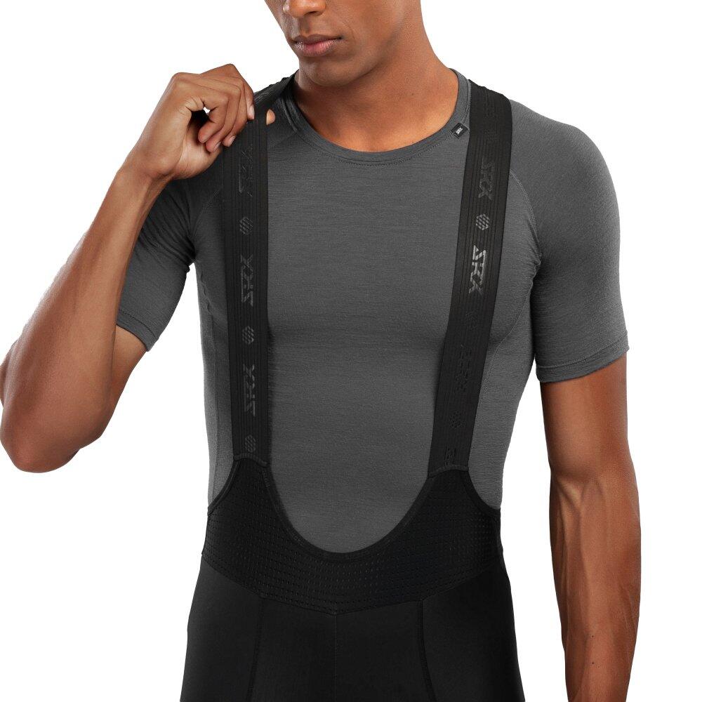 Herren Radsport lange fahrradträgerhose für SRX Supreme Schwarz 6/7