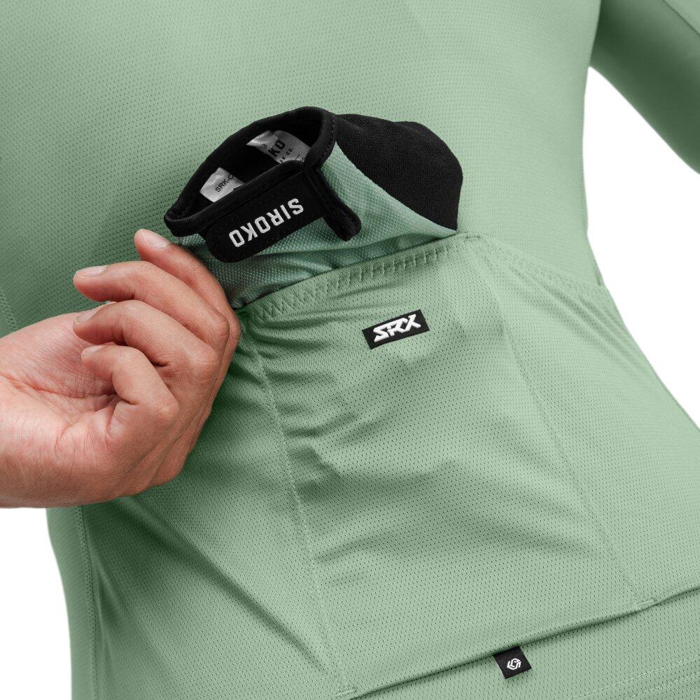 Herren Radsport ultraleichtes radtrikot für SRX Stage Olivgrün 5/8