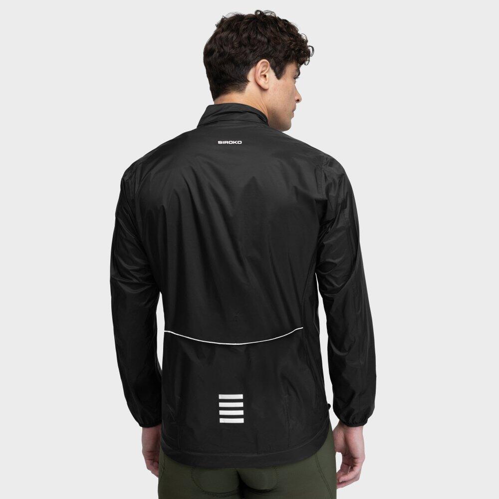 Veste de pluie vélo homme Cyclisme J2 Tourmalet Noir 6/7