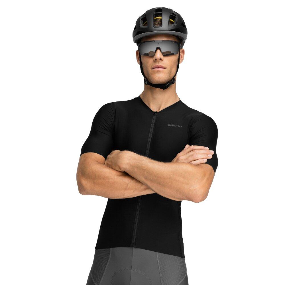 Siroko - Maillot Vélo Ultraléger Homme Cyclisme Srx Hightech Noir - Maillot Manches Courtes - Noir - 40 M - Decathlon