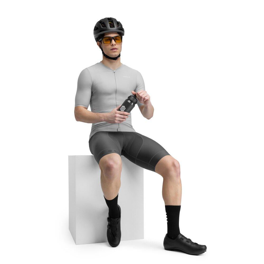 Maillot vélo ultraléger homme Cyclisme SRX Climb Gris Nacré 3/8