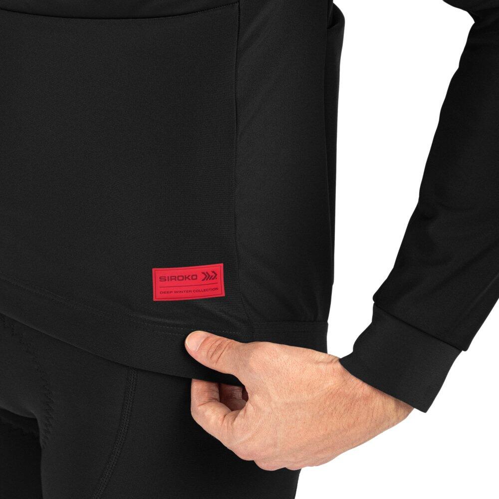 Veste vélo d'hiver softshell homme Cyclisme DW Territory Noir 4/8