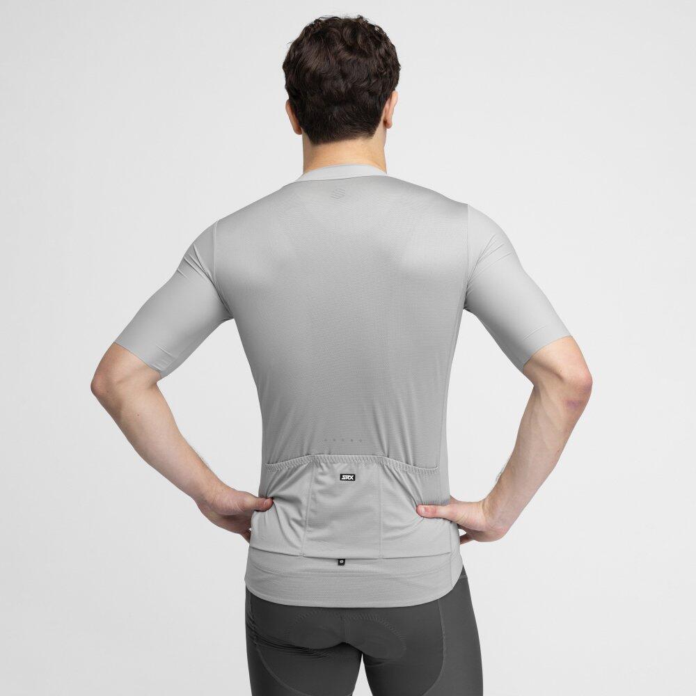 Men Cycling 's ultralightweight jersey SRX Climb Pearl Grey 6/8