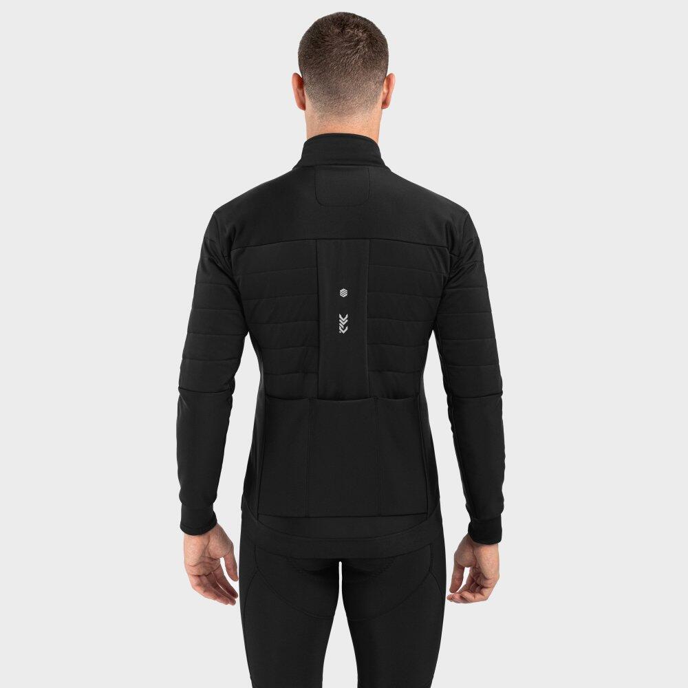 Veste vélo d'hiver softshell homme Cyclisme DW Territory Noir 6/8