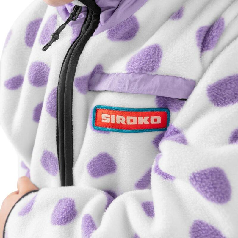 Jachetă fleece pentru băieți Popsicle Alb