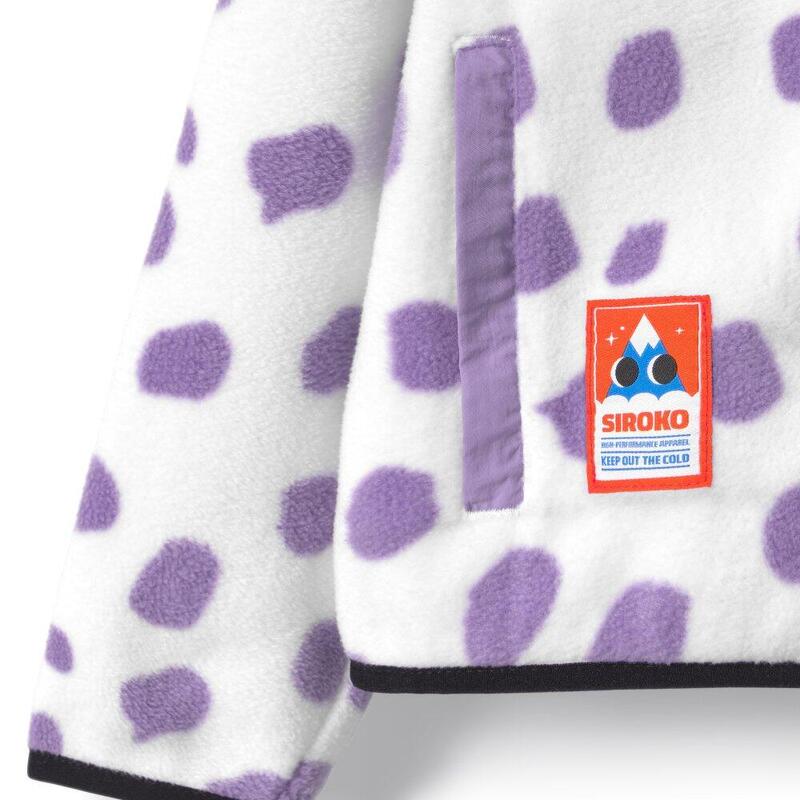 Jachetă fleece pentru băieți Popsicle Alb
