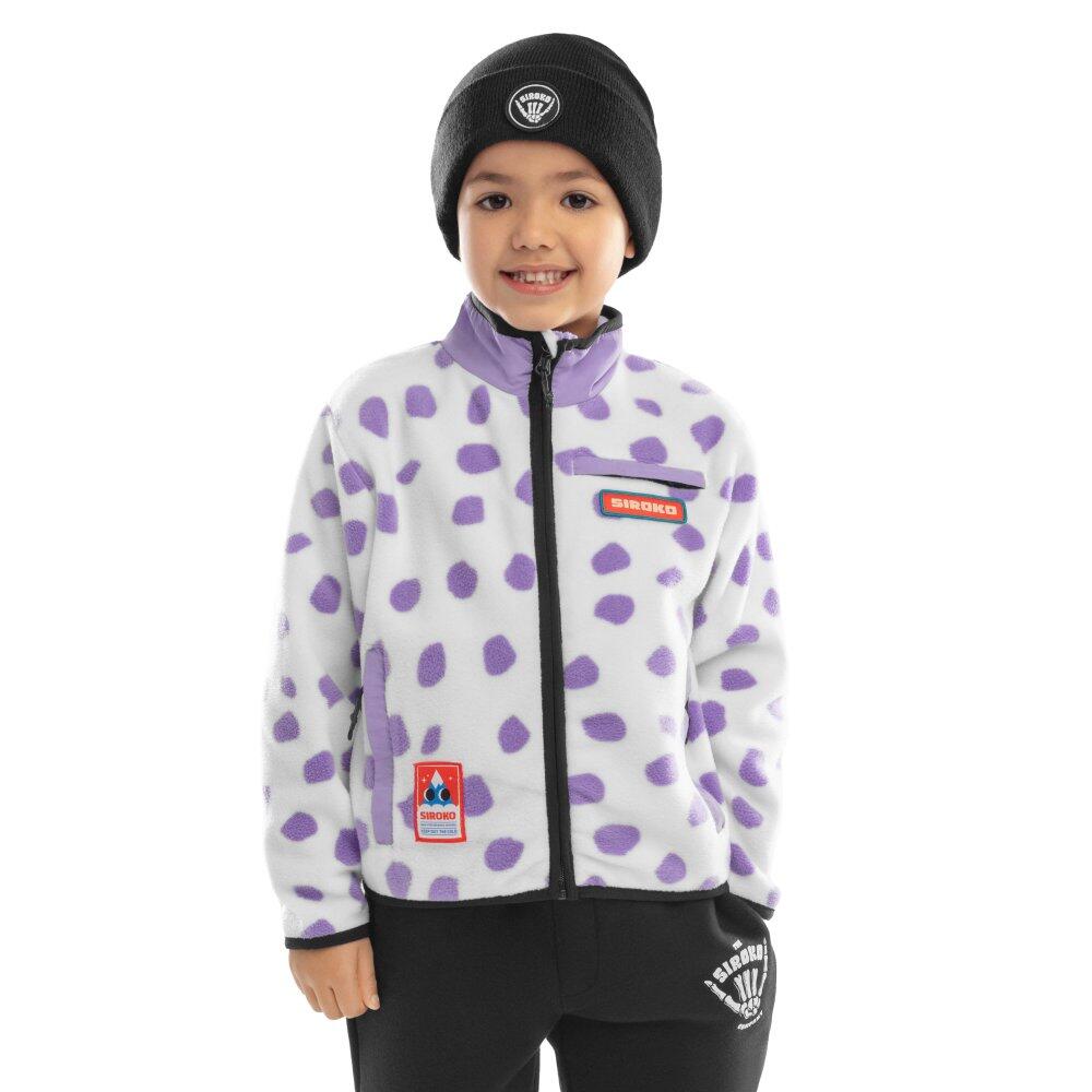 Kids Winter sports Boys’ fleece jacket Popsicle White