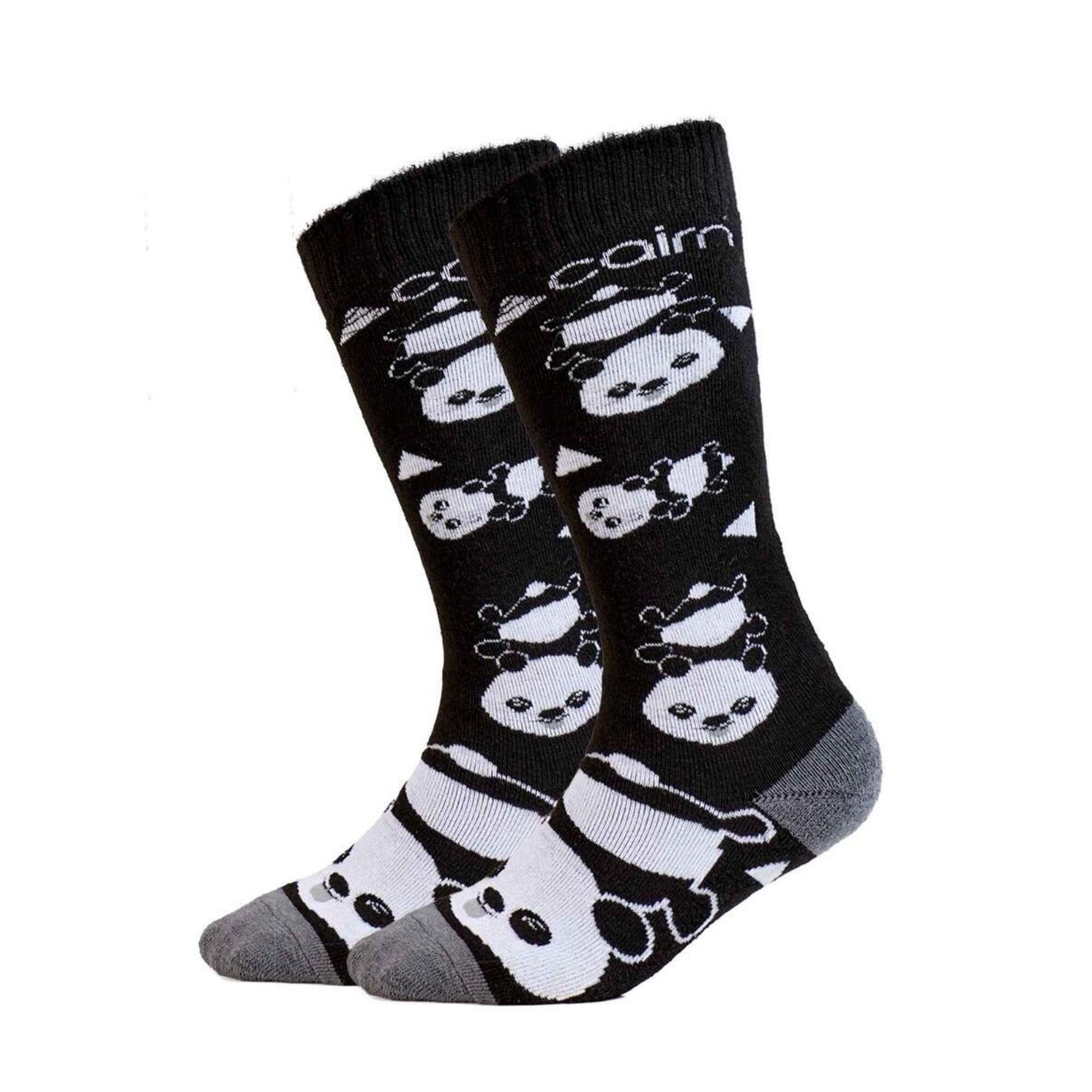 Cairn - Chaussettes De Ski Enfant - 2 Paires - Panda - Chaussettes - Noir - Decathlon