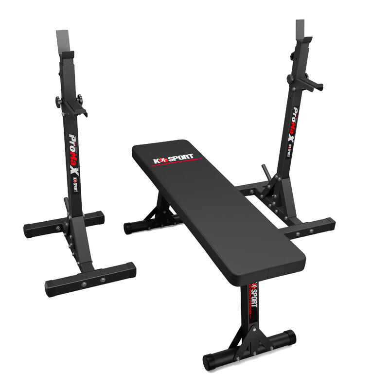 Set K-SPORT KSH024 + KSH015, Banca pliabila + Suport haltere