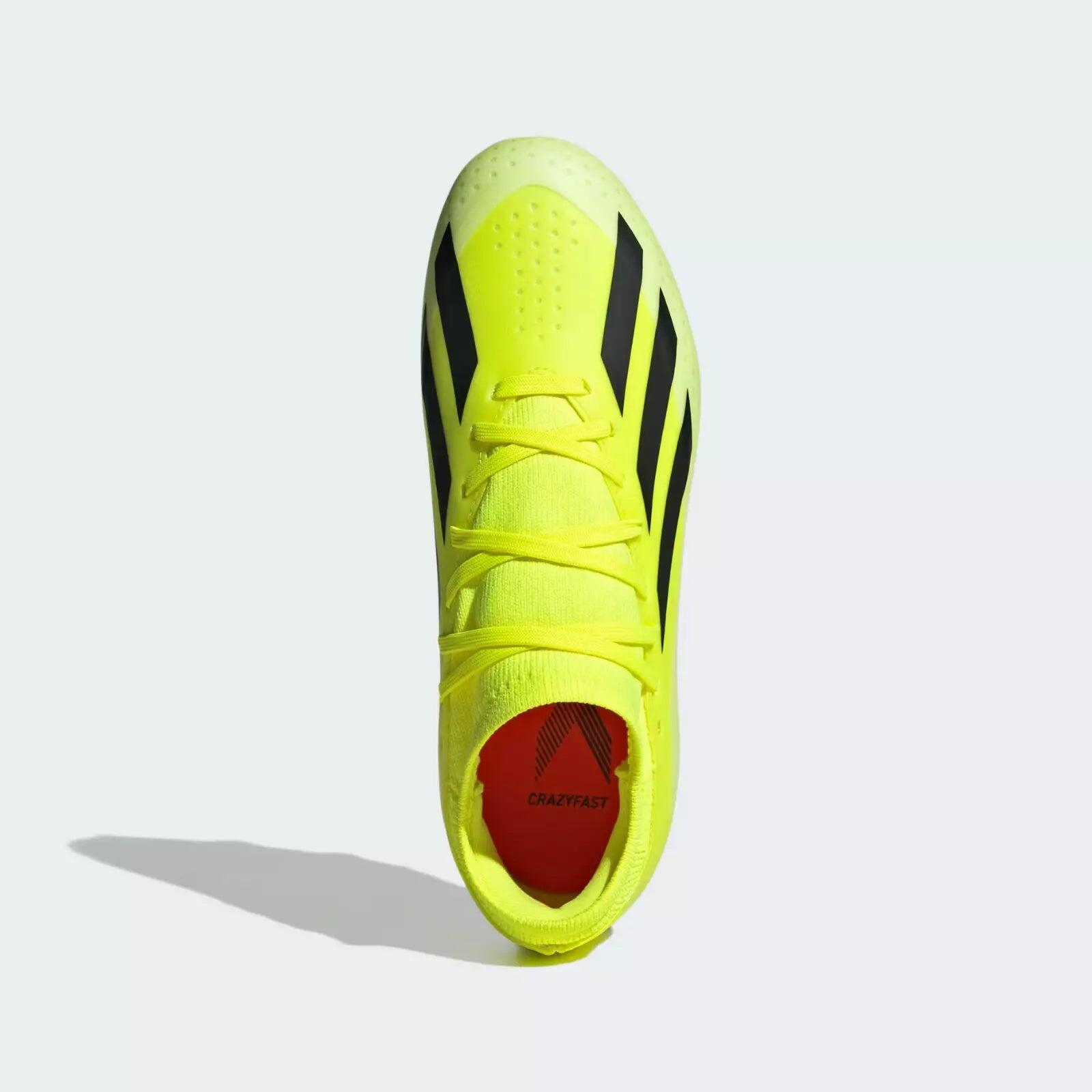 Botas de fútbol adidas X Crazyfast League niño amarillo 4/6