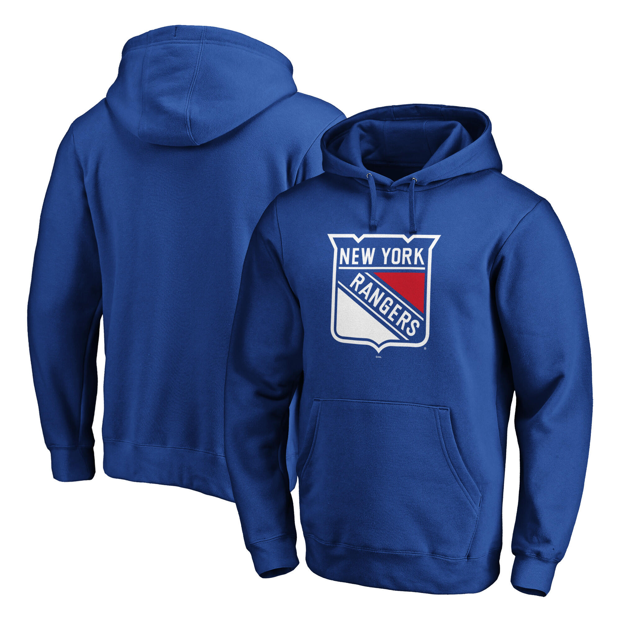Sudadera con capucha icónica Fanatics NHL Rangers Azul M 1/3