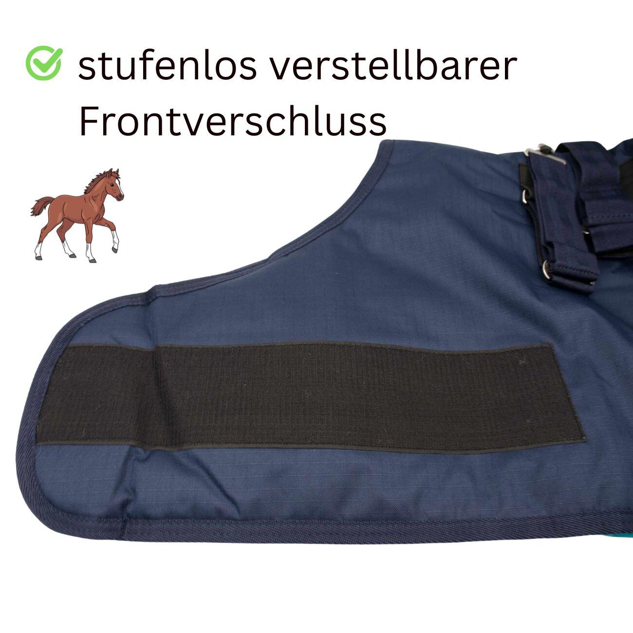 AMKA Fohlendecke LULEA TWO-TONE 600 Denier Outdoordecke 200 g Füllung 3/4