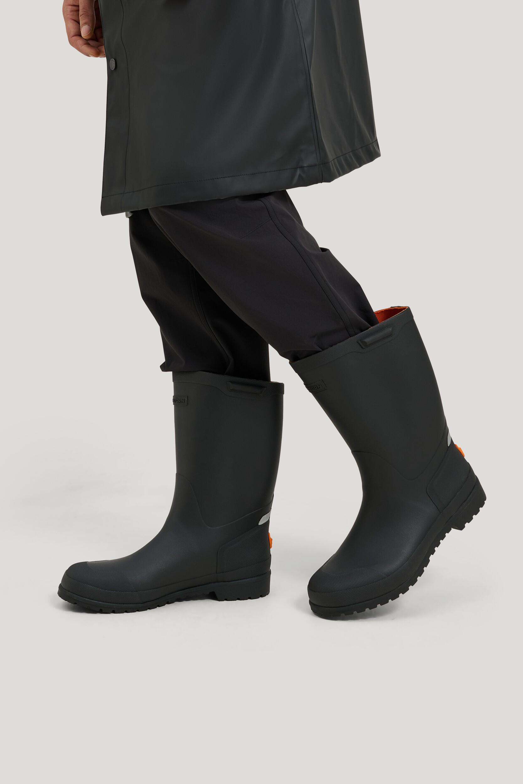 Bottes outdoor en caoutchouc imperméables à adhérence renforcée Håkull Noir 6/7