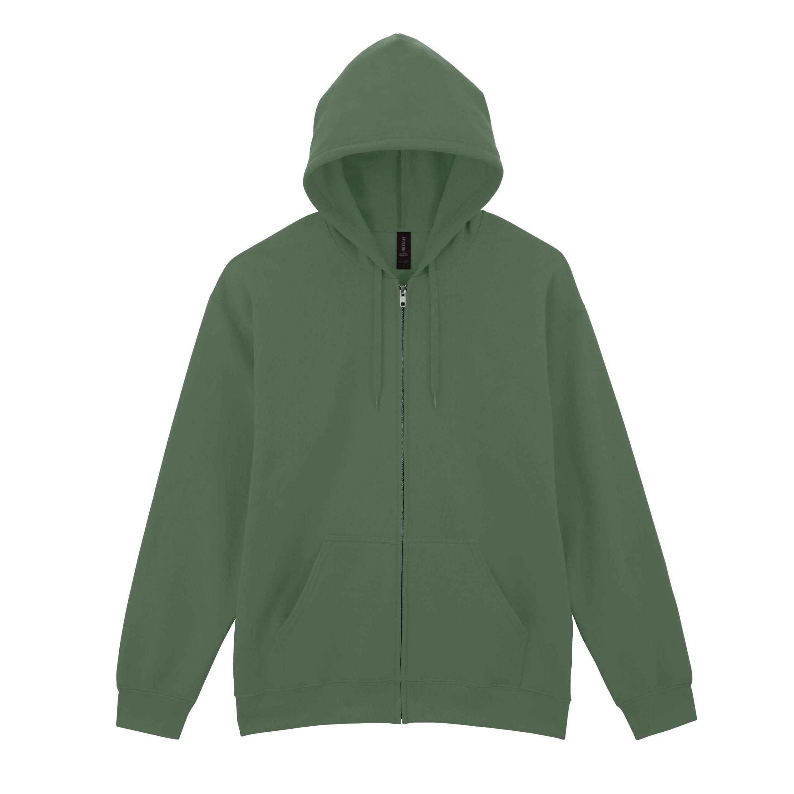 Gildan Unisex Adult Softstyle Fleece Midweight Full Zip Hoodie