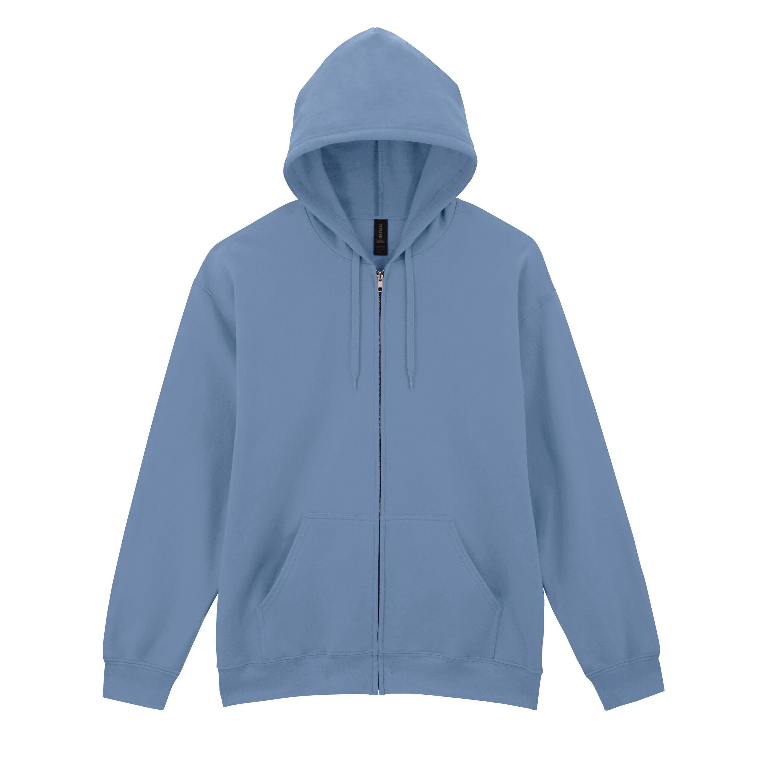 Gildan Unisex Adult Softstyle Fleece Midweight Full Zip Hoodie