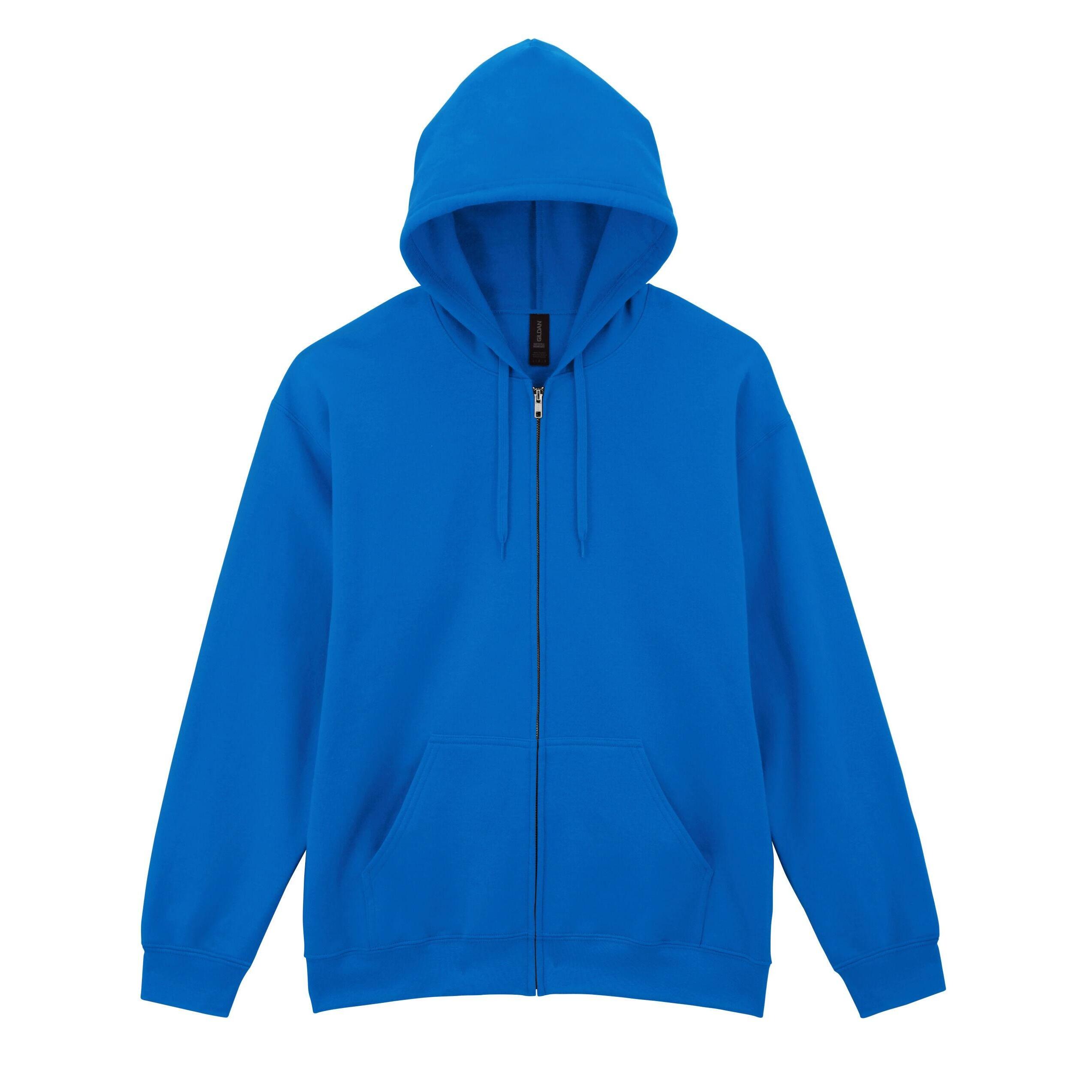 Gildan Unisex Adult Softstyle Fleece Midweight Full Zip Hoodie