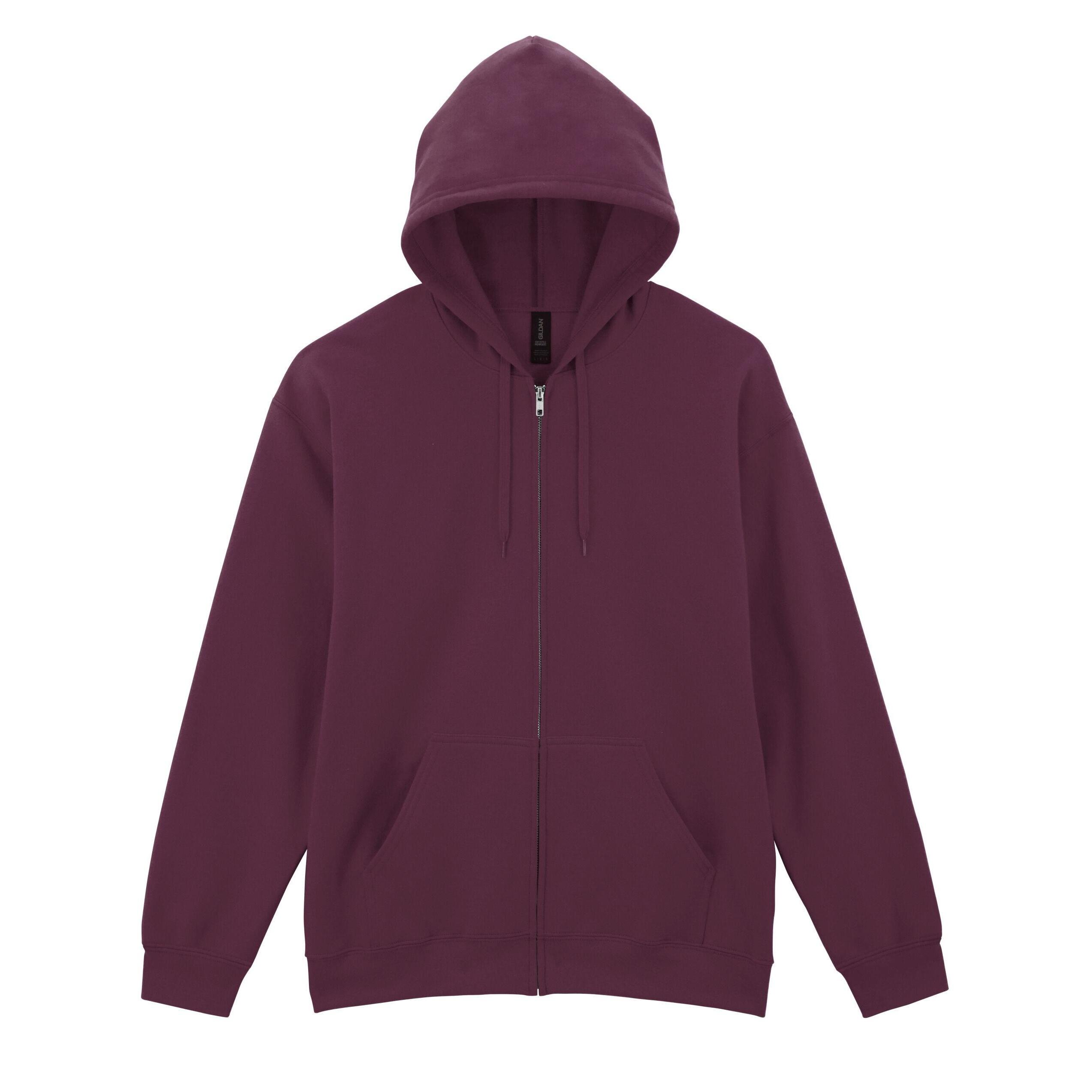 Gildan Unisex Adult Softstyle Fleece Midweight Full Zip Hoodie