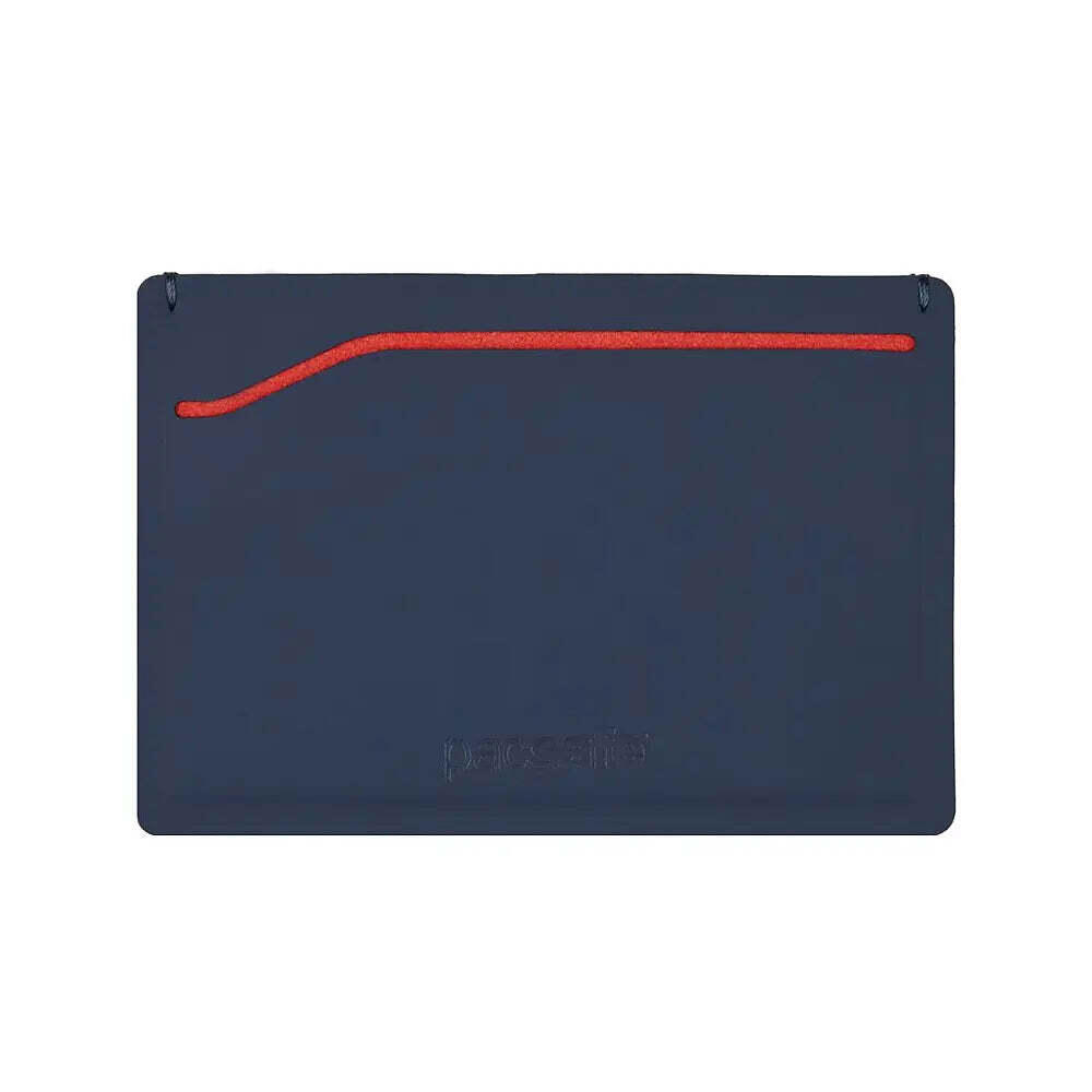 Pacsafe TEC Sleeve Wallet - Navy / Red - RFIDsafe